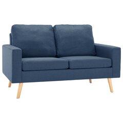 Dvivietė sofa, mėlyna kaina ir informacija | Sofos | pigu.lt