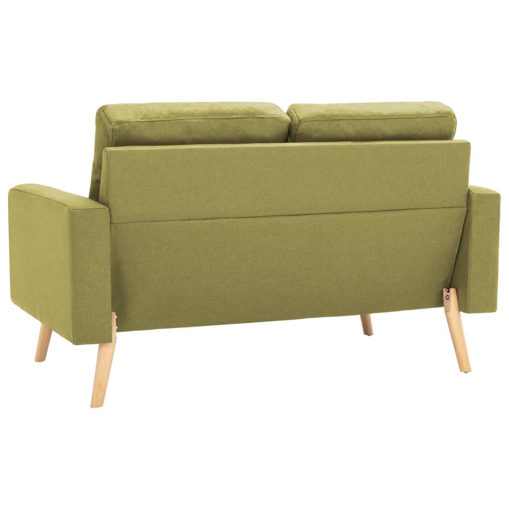 Dvivietė sofa vidaXL, žalia цена и информация | Sofos | pigu.lt