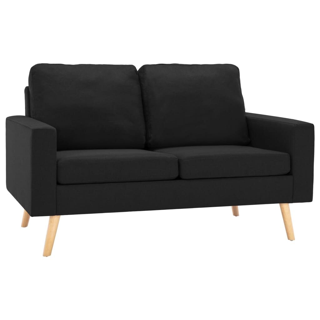 Dvivietė sofa, juoda kaina ir informacija | Sofos | pigu.lt