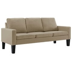 Трехместный диван, коричневый цена и информация | Диваны | pigu.lt