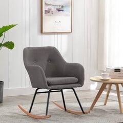 Supama kėdė, pilka цена и информация | Кресла в гостиную | pigu.lt