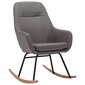 vidaXL Supama kėdė, šviesiai pilkos spalvos, audinys  kaina ir informacija | Svetainės foteliai | pigu.lt
