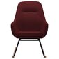vidaXL Supama kėdė, raudonojo vyno spalvos, audinys цена и информация | Svetainės foteliai | pigu.lt