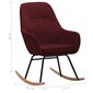 vidaXL Supama kėdė, raudonojo vyno spalvos, audinys kaina ir informacija | Svetainės foteliai | pigu.lt