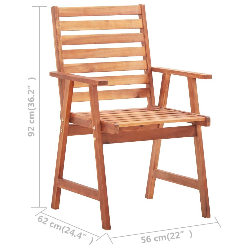 Lauko valgomojo kėdės, 4 vnt. цена и информация | Lauko kėdės, foteliai, pufai | pigu.lt