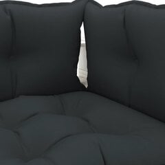 Kampinė sodo sofa su pagalvėmis, pilka цена и информация | Садовые стулья, кресла, пуфы | pigu.lt