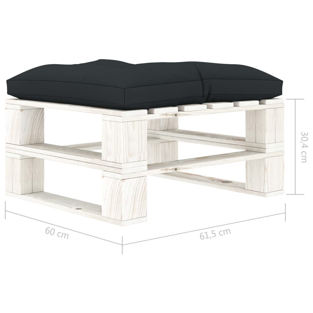 vidaXL Poilsio komplektas iš palečių su pagalvėmis, 6 dalių, mediena  kaina ir informacija | Lauko baldų komplektai | pigu.lt