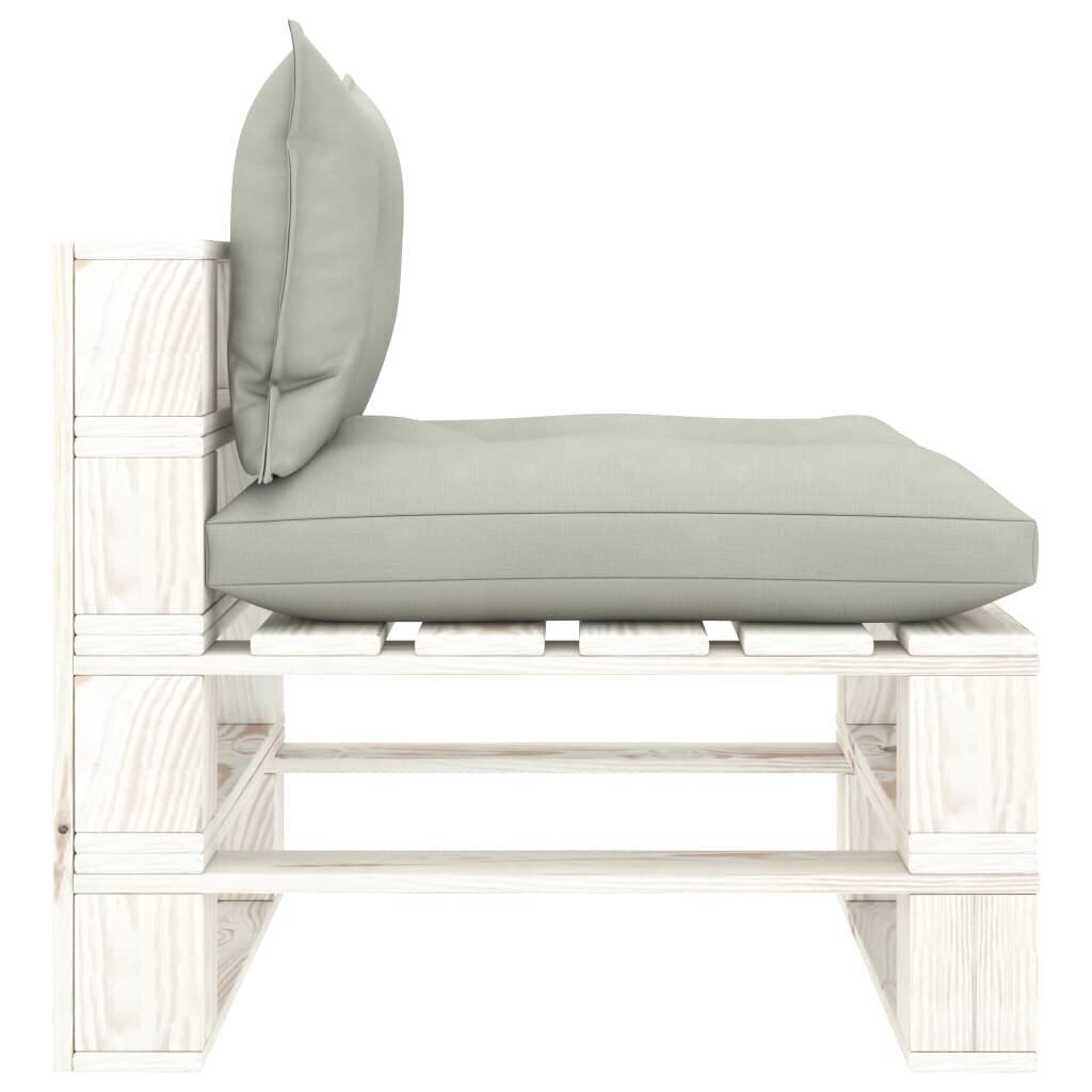 vidaXL Poilsio komplektas iš palečių su pagalvėmis, 9 dalių, mediena kaina ir informacija | Lauko baldų komplektai | pigu.lt