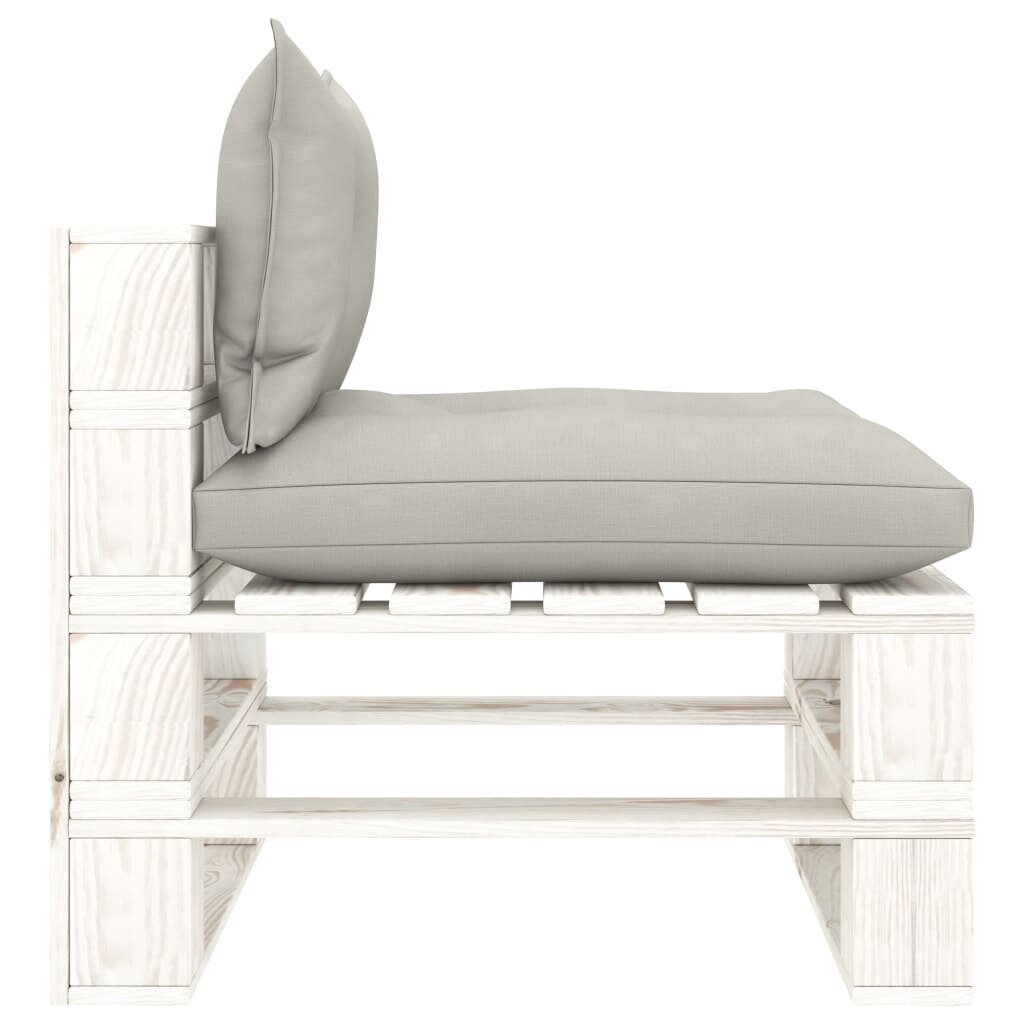 vidaXL Poilsio komplektas iš palečių su pagalvėmis, 6 dalių, mediena kaina ir informacija | Lauko baldų komplektai | pigu.lt