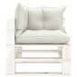 Dvivietė vidaXL sodo sofa su smėlio spalvos pagalvėmis kaina ir informacija | Lauko kėdės, foteliai, pufai | pigu.lt