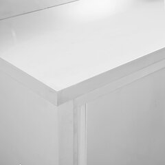 Darbastaliai su durimis, 2vnt., 240x50x(95-97)cm, plienas kaina ir informacija | Virtuvinės spintelės | pigu.lt
