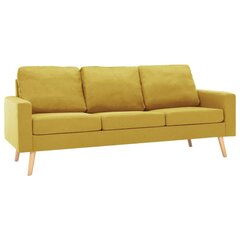 Диванный комплект, желтый цена и информация | Комплекты мягкой мебели | pigu.lt