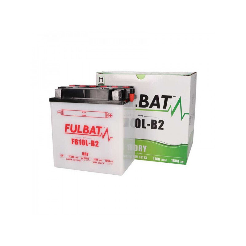 Akumuliatorius FULBAT FB10L-B2, 11 Ah 130A EN 12V FULBAT YB10L-B2 kaina ir informacija | Moto akumuliatoriai | pigu.lt