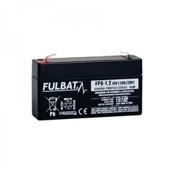 Аккумулятор Fulbat AGM FP6-1.2T1 1.2 Ah 6V цена и информация | Akumuliatoriai | pigu.lt