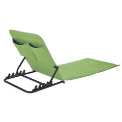 HI Sulankstomas paplūdimio kilimėlis-kėdė, žalios spalvos, PVC цена и информация | Лежаки | pigu.lt