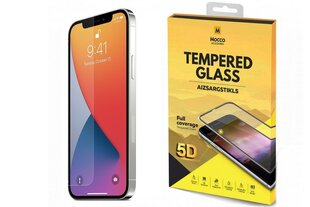 Mocco Full Glue 5D Signature Edition Tempered Glass Защитное стекло для Apple iPhone 12 Pro Max Черное цена и информация | Google Pixel 3a - 3mk FlexibleGlass Lite™ защитная пленка для экрана | pigu.lt