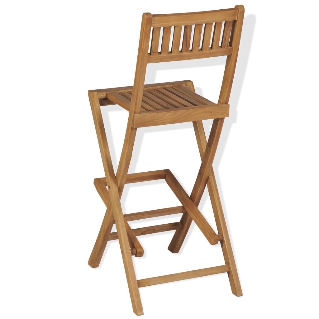 Lauko baro kėdės VidaXL, rudos kaina ir informacija | Lauko kėdės, foteliai, pufai | pigu.lt