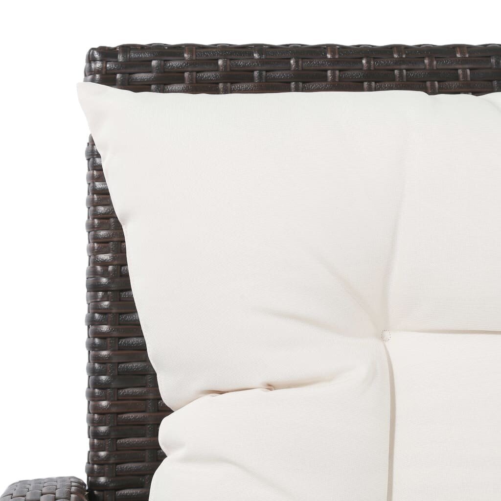Sodo poilsio baldų komplektas su pagalvėlėmis, rudas kaina ir informacija | Lauko baldų komplektai | pigu.lt