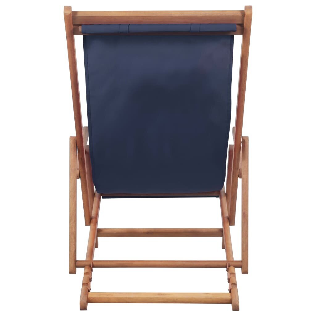 Paplūdimio kėdė VidaXL, mėlyna цена и информация | Lauko kėdės, foteliai, pufai | pigu.lt