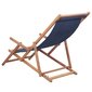 Paplūdimio kėdė VidaXL, mėlyna kaina ir informacija | Lauko kėdės, foteliai, pufai | pigu.lt