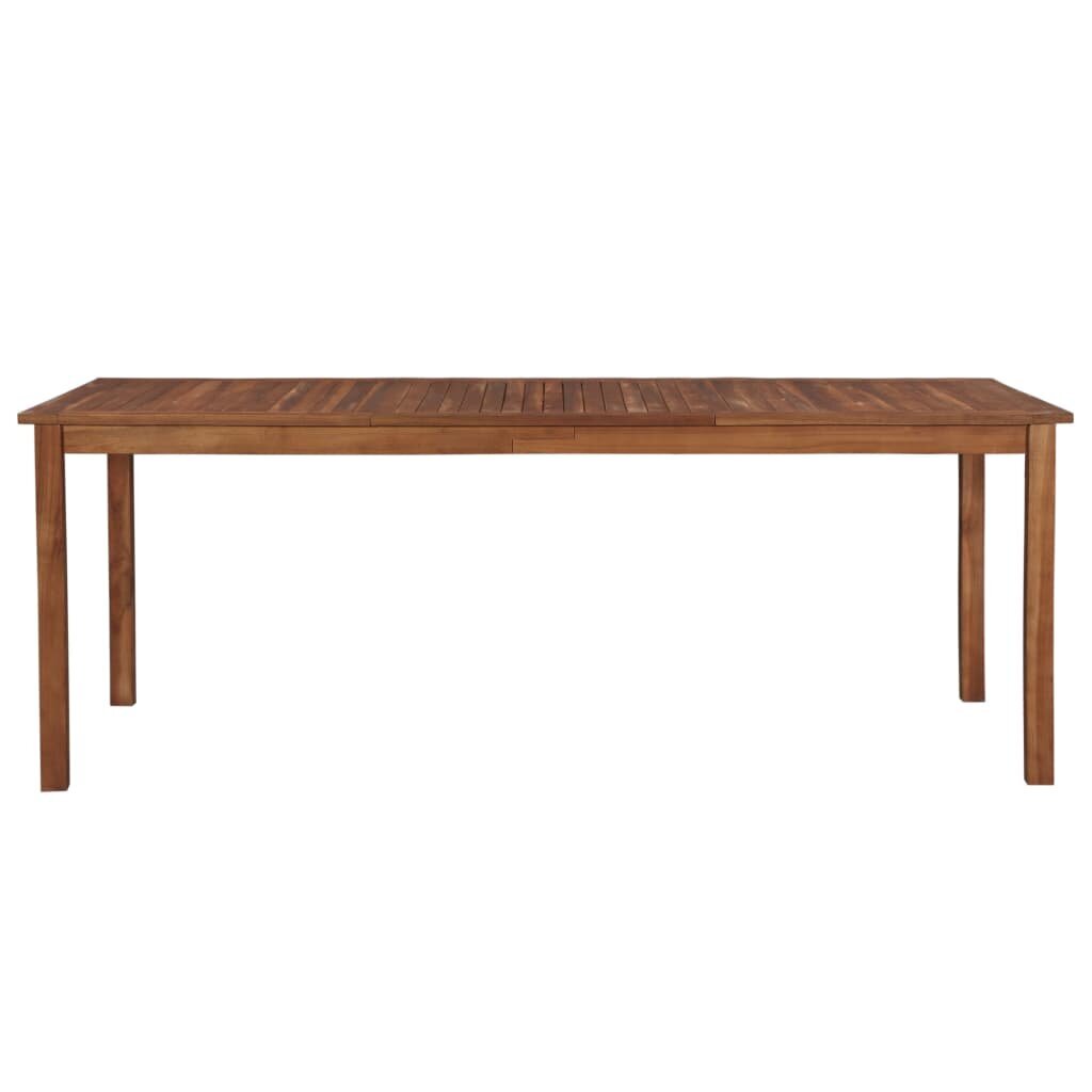 vidaXL Sodo stalas, 200x100x74cm, akacijos medienos masyvas kaina ir informacija | Lauko stalai, staliukai | pigu.lt