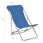 Paplūdimio kėdės VidaXL, mėlynos цена и информация | Lauko kėdės, foteliai, pufai | pigu.lt