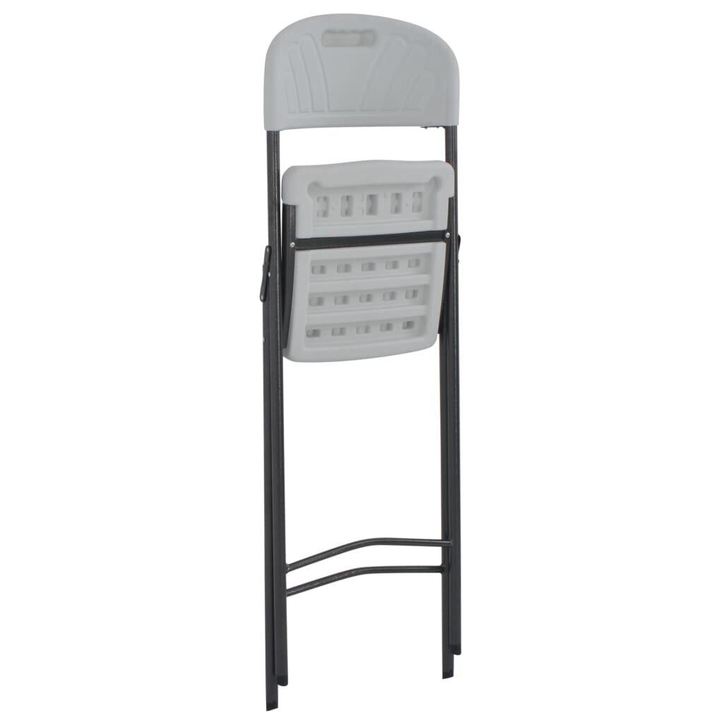 Baro kėdės VidaXL, baltos kaina ir informacija | Lauko kėdės, foteliai, pufai | pigu.lt