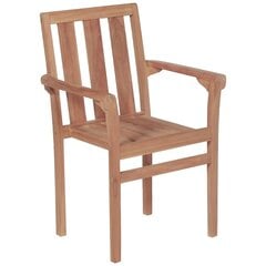 Садовые кресла, 2 шт., коричневые цена и информация | Садовые стулья, кресла, пуфы | pigu.lt