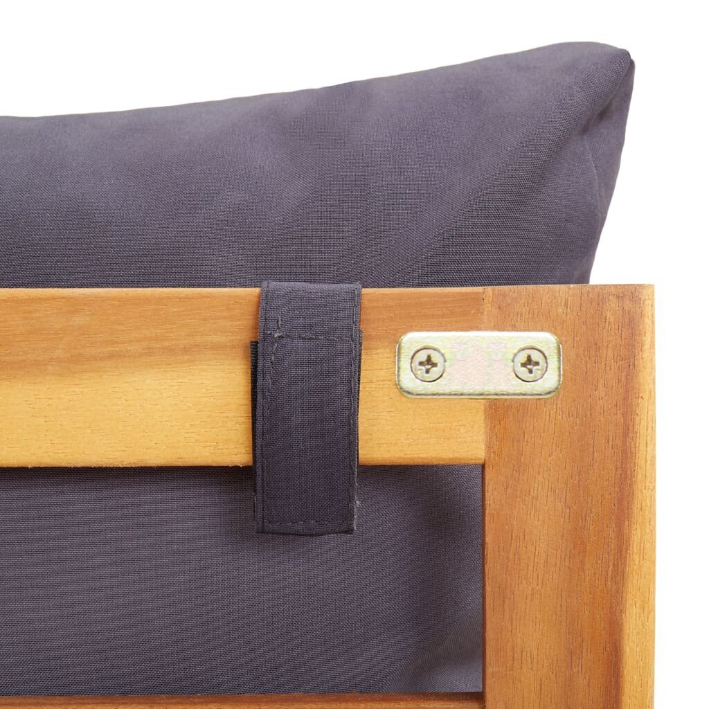 Sodo baldų komplektas su pagalvėlėmis, rudas kaina ir informacija | Lauko baldų komplektai | pigu.lt