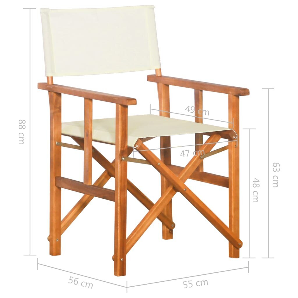 Lauko kėdės, 2 vnt., baltos kaina ir informacija | Lauko kėdės, foteliai, pufai | pigu.lt