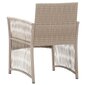 Sodo krėslai su pagalvėlėmis, 2vnt., rudi kaina ir informacija | Lauko kėdės, foteliai, pufai | pigu.lt