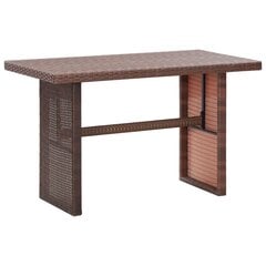 Sodo stalas, 110x60x67 cm, rudas kaina ir informacija | Lauko stalai, staliukai | pigu.lt