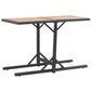 Lauko stalas vidaXL, rudas/juodas цена и информация | Lauko stalai, staliukai | pigu.lt