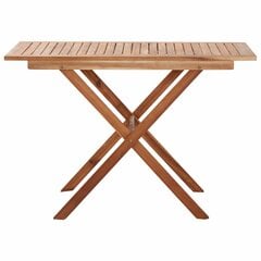 vidaXL Sodo stalas, 110x67x74cm, akacijos masyvas kaina ir informacija | Lauko stalai, staliukai | pigu.lt