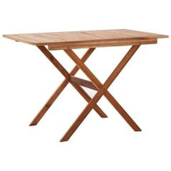 vidaXL Sodo stalas, 110x67x74cm, akacijos masyvas kaina ir informacija | Lauko stalai, staliukai | pigu.lt