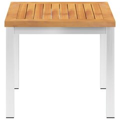 Šoninis sodo staliukas, rudas kaina ir informacija | Lauko stalai, staliukai | pigu.lt