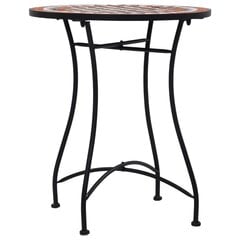 Mozaikinis bistro staliukas, rudas kaina ir informacija | Lauko stalai, staliukai | pigu.lt