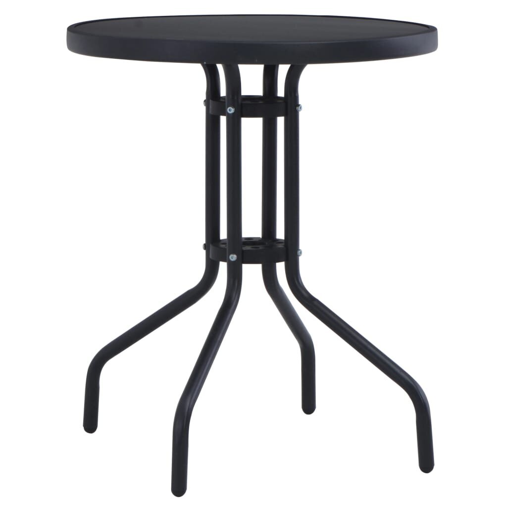 Stalas 60cm, juodas kaina ir informacija | Lauko stalai, staliukai | pigu.lt