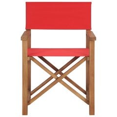 Lauko kėdė, raudona цена и информация | Садовые стулья, кресла, пуфы | pigu.lt