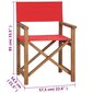Lauko kėdė, raudona kaina ir informacija | Lauko kėdės, foteliai, pufai | pigu.lt