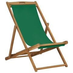 Sulankstoma paplūdimio kėdė, žalia kaina ir informacija | Lauko kėdės, foteliai, pufai | pigu.lt