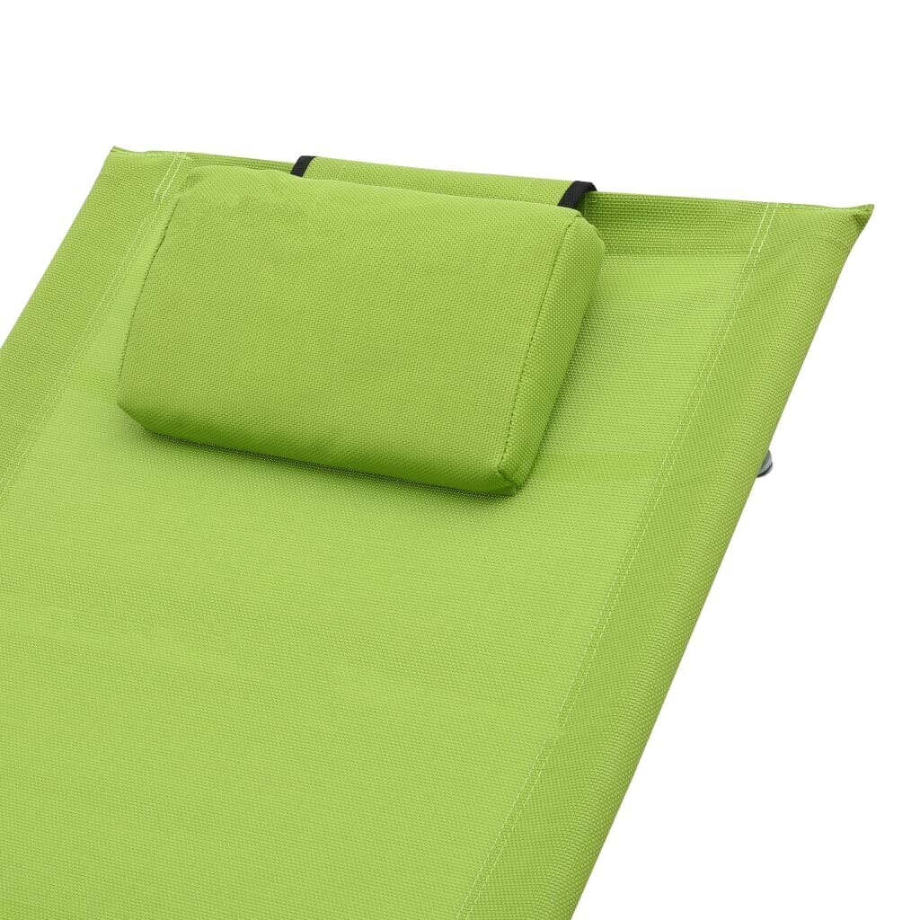 Saulės gultas su pagalve, žalias kaina ir informacija | Gultai | pigu.lt