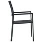 Sodo kėdės, 4vnt., juodos kaina ir informacija | Lauko kėdės, foteliai, pufai | pigu.lt