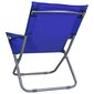 Sulankstomos paplūdimio kėdės, 2vnt., mėlynos kaina ir informacija | Lauko kėdės, foteliai, pufai | pigu.lt