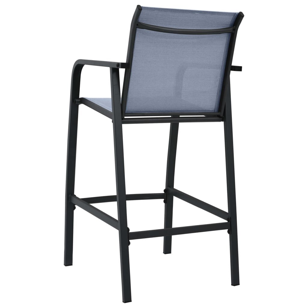 Sodo baro kėdės, 4 vnt., pilkos kaina ir informacija | Lauko kėdės, foteliai, pufai | pigu.lt