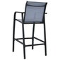 Sodo baro kėdės, 4 vnt., pilkos kaina ir informacija | Lauko kėdės, foteliai, pufai | pigu.lt