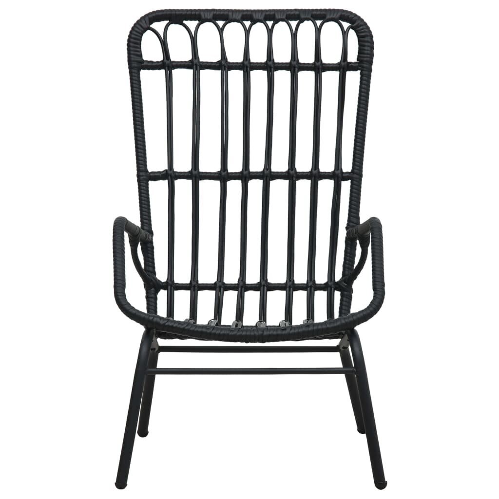 Sodo kėdė, juoda цена и информация | Lauko kėdės, foteliai, pufai | pigu.lt