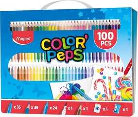Набор для рисования MAPED Color'Peps, 100 шт. цена и информация | Принадлежности для рисования, лепки | pigu.lt