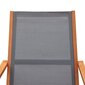 Sodo poilsio kėdė, pilka kaina ir informacija | Lauko kėdės, foteliai, pufai | pigu.lt