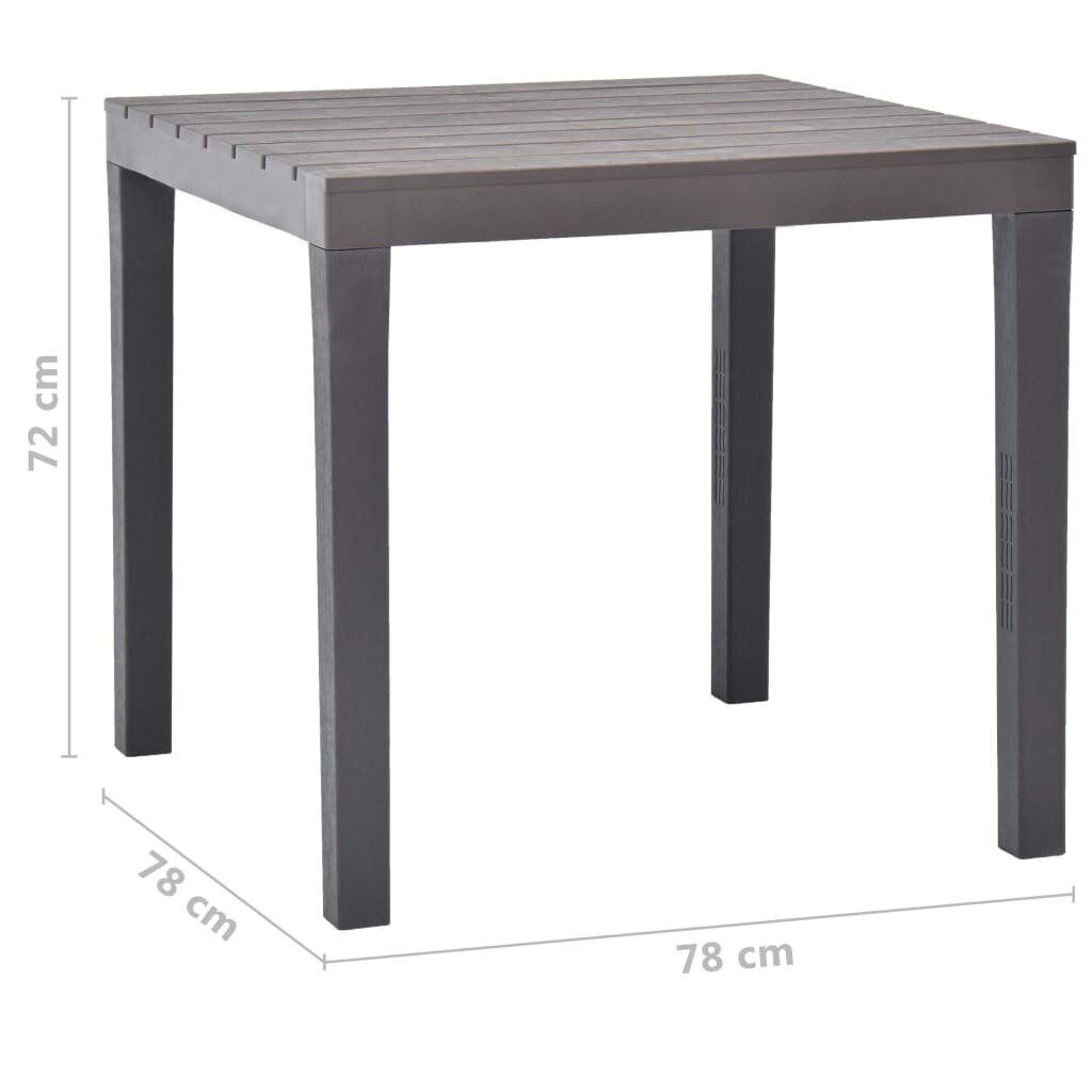 Sodo stalas su 2 suoliukais, rudas kaina ir informacija | Lauko baldų komplektai | pigu.lt